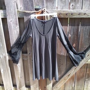 Gray and black junior dress size small